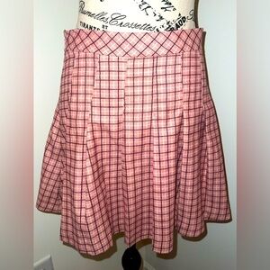 Love & Piece Junior's Pink Pleated Shirt, Small